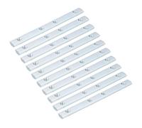 sourcing map 10pcs 2020 Straight Line Inside Connector Joint Bracket, for 6mm t Slot Aluminum Extrusion Profile, 7 Inch M5 Silver