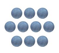 sourcing map 10pcs 20L Fabric Cloth Covered Button 12.5mm 1/2" Plastic Shank Round Sewing DIY Buttons Craft Replacement Button for Sewing Clothing Suits Coats Blouses Sweaters, Sky Blue