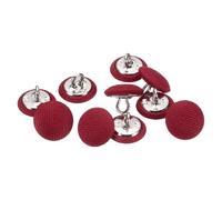 sourcing map 10pcs 20L Fabric Cloth Covered Button 12.5mm 1/2" Round Metal Shank Satin Sewing DIY Craft Buttons for Bridal Wedding Suits Dress Blouses Sweaters, Caramel