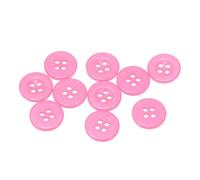 sourcing map 10pcs 20L Sewing Buttons 1/2"(12.5mm) Resin Round Flat 4-Hole Craft Replacement Buttons for Coats Sewing Clothing and DIY, Pink