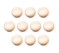 sourcing map 10pcs 28L Metal Round Buttons 18mm 11/16" Zinc Alloy Shank Flat Sewing Button Craft Replacement Buttons for Clothing Decoration DIY Accessories, Gold