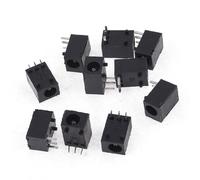 sourcing map 10pcs 3.5mm Dia PCB DC Power Jacks Sockets Charge Ports