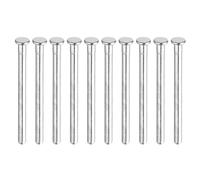 sourcing map 10pcs 3 Inch Door Hinge Pins, Removable Brushed Door Hinge Interior Hinge Security Pins for Wood Residential Door Replacement, Silver