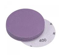 sourcing map 10Pcs 3-Inch Purple Sanding Discs 400 Grits Hook and Loop Professional Aluminum Oxide Sand Paper Wet Dry Polish for Wood Metal Paint Finishing
