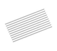 sourcing map 10Pcs 304 Stainless Steel Rods, 1.2mm x 102mm Metal Solid Shaft Round Rod Lathe Bar Stock for Model Plane Cars Ship DIY Craft Metal Working