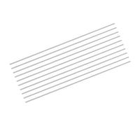 sourcing map 10Pcs 304 Stainless Steel Rods, 1.2mm x 254mm Metal Solid Shaft Round Rod Lathe Bar Stock for Model Plane Cars Ship DIY Craft Metal Working