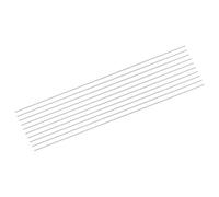 sourcing map 10Pcs 304 Stainless Steel Rods, 1mm x 254mm Metal Solid Shaft Round Rod Lathe Bar Stock for Model Plane Cars Ship DIY Craft Metal Working