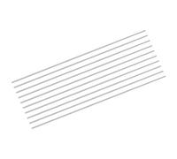 sourcing map 10Pcs 304 Stainless Steel Rods, 2mm x 254mm Metal Solid Shaft Round Rod Lathe Bar Stock for Model Plane Cars Ship DIY Craft Metal Working