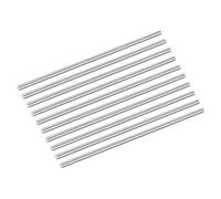 sourcing map 10Pcs 304 Stainless Steel Rods, 3.5mm x 102mm Metal Solid Shaft Round Rod Lathe Bar Stock for Model Plane Cars Ship DIY Craft Metal Working