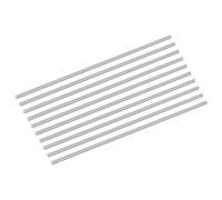 sourcing map 10Pcs 304 Stainless Steel Rods, 5mm x 254mm Metal Solid Shaft Round Rod Lathe Bar Stock for Model Plane Cars Ship DIY Craft Metal Working