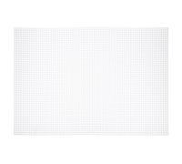 sourcing map 10pcs 30x42.5cm Plastic Mesh Canvas Sheet 5 Count Needlepoint Blank Canvas for Embroidery Knit Crochet Acrylic Yarn Crafting, White