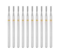 sourcing map 10pcs 325-400 Grits Diamond Grinding Bit 1.35mm Cylinder Head 2.35mm Shank 5mm Length Stone Sanding Drill Bits Rotary Tool for Ceramic Glass Nails Grinding Polishing