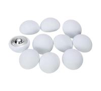 sourcing map 10pcs 32L Fabric Cloth Covered Button 20mm 4/5" Metal Shank Round Sewing DIY Buttons Craft Replacement Button for Sewing Clothing Suits Coats Blouses Sweaters, Light Blue