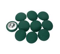 sourcing map 10pcs 32L Fabric Cloth Covered Button 20mm 4/5" Metal Shank Round Sewing DIY Buttons Craft Replacement Button for Sewing Clothing Suits Coats Blouses Sweaters, Lake Green