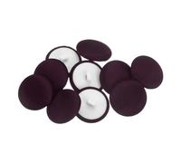 sourcing map 10pcs 32L Fabric Cloth Covered Button 20mm Round Plastic Sewing Buttons for Suits Dress Blouses, Deep Purple