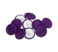 sourcing map 10pcs 32L Fabric Cloth Covered Button 20mm Round Plastic Sewing Buttons for Suits Dress Blouses, Purple