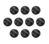 sourcing map 10pcs 32L Metal Round Buttons 20mm 4/5" Zinc Alloy Shank Wave Texture Craft Replacement Sewing Buttons for Clothing Decoration DIY Accessories, Matt Black