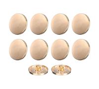 sourcing map 10pcs 32L Metal Round Flat Sewing Buttons 20mm Alloy Shank Craft Replacement Button for Men Women Suit Woolen Coat Shirt Trousers Sewing Crafts, Gold Tone