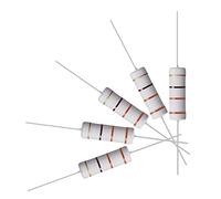 sourcing map 10Pcs 330 Ohm Resistor, 5W 5% Tolerance Metal Oxide Film Resistors, Shaft Lead, Flame Proof for DIY Electronic Projects and Experiments