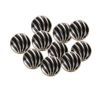 sourcing map 10pcs 34L Gold White Faux Pearl Buttons 21mm 7/8" Dia 0.39" Thick Plastic Round Sewing Button Replacement Craft Fastener for Coats Clothing Style M