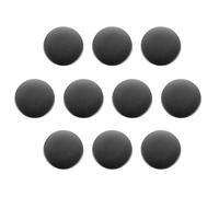 sourcing map 10pcs 36L Metal Round Buttons 23mm 7/8" Zinc Alloy Shank Flat Sewing Button Craft Replacement Buttons for Clothing Decoration DIY Accessories, Solid Black