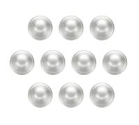 sourcing map 10pcs 36L Metal Round Buttons 23mm 7/8" Zinc Alloy Shank Mushroom Type Craft Replacement Sewing Buttons for Clothing Decoration DIY Accessories, Sand Silver
