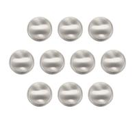 sourcing map 10pcs 36L Metal Round Buttons 23mm 7/8" Zinc Alloy Shank Wave Texture Craft Replacement Sewing Buttons for Clothing Decoration DIY Accessories, Sand Silver