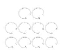 sourcing map 10Pcs 36mm Internal Retaining Ring Circlip, 304 Stainless Steel Internal Circlip Snap Rings C-Clips GB893 for Grooved Shafts Studs, Silver Tone