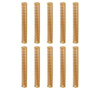 sourcing map 10pcs 3D Printer Heating Bed Spring, 10mm OD 70mm Length Light Load Compression Mould Die Spring 3D Printer Compression Spring for 3D Printer Electric Part, Yellow
