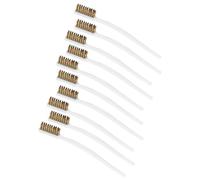 sourcing map 10PCS 3D Printer Nozzle Brush Brass Wire Toothbrush White 3D Printer Nozzle Cleaning Tool Hot End Cleaning Toothbrush