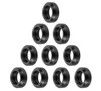 sourcing map 10pcs 3D Printer Wheels Big Slot POM Pulley Wheels Solid High-Speed Gantry Wheel for 3D Printer, CNC Machine, Black-16mm