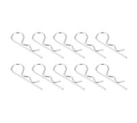 sourcing map 10Pcs 3mmx70mm 304 Stainless Steel R Shaped Spring Cotter Pins, R Clips Cotter Pin Spring Fastener for Household Appliances, Sports Equipment, Car Mechanics Repair (Silver)