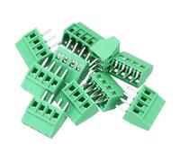 sourcing map 10PCS 4-Pin PCB Mount Screw Terminal Block Connectors 2.54mm/0.1inch Pitch Circuit Board Connectors for Home Appliances, Industrial Projects