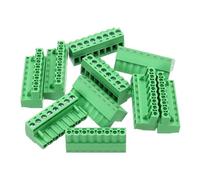 sourcing map 10PCS 4-Pin PCB Mount Screw Terminal Block Connectors 5.08mm/0.2inch Pitch Circuit Board Connectors for Home Appliances, Industrial Projects