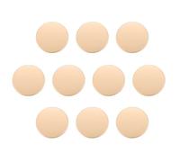 sourcing map 10pcs 40L Metal Round Buttons 25mm 1" Zinc Alloy Shank Flat Sewing Button Craft Replacement Buttons for Clothing Decoration DIY Accessories, Sand Gold