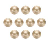 sourcing map 10pcs 40L Metal Round Buttons 25mm 1" Zinc Alloy Shank Mushroom Type Craft Replacement Sewing Buttons for Clothing Decoration DIY Accessories, Sand Gold