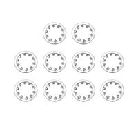 sourcing map 10Pcs 5/8 Internal Tooth Lock Washer, 304 Stainless Steel Multi-Tooth Star Washer Locking Fastener, Silver Tone