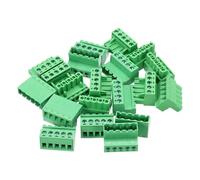 sourcing map 10PCS 5-Pin PCB Mount Screw Terminal Block Connectors 5.08mm/0.2inch Pitch Circuit Board Connectors for Home Appliances, Industrial Project