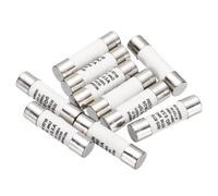 sourcing map 10pcs 500V 0.5A Fast Blow Fuse, Ceramic Cartridge Fuses Microwave Fuse Current Protection F Type 10x38mm for Electrical Industrial
