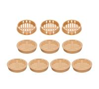 sourcing map 10Pcs 50mm/2in Air Vents Circular Soffit Vents, Orange Plastic Soffit Vent Cover for Bathroom Home, Office, Kitchen, Cabinet, Wardrobe