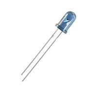 sourcing map 10pcs 5mm 940nm Infrared Emitter Diode DC 1.35V LED IR Emitter Light Emitting Diodes Clear Blue Round Head TSAL6200