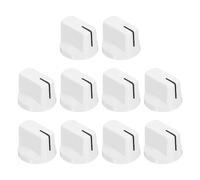 sourcing map 10Pcs 6.4mm Shaft Hole Guitar Ampere Effect Pedal Knobs P
