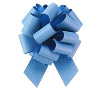 sourcing map 10pcs 6" Glitter Car Large Pull Bow Gift Wrapping Bows for Christmas Flower Presents Birthday Wedding Car, Light Blue
