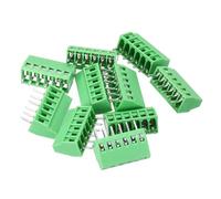 sourcing map 10PCS 6-Pin PCB Mount Screw Terminal Block Connectors 2.54mm/0.1inch Pitch Circuit Board Connectors for Home Appliances, Industrial Projects