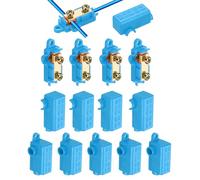 sourcing map 10Pcs 60A 1000V Wiring Splicing Terminal Connectors, 20-10AWG Wire Electrical Connectors Nuts Assortment Kit, T-Tap Blue Quick Disconnect Compact Splicing ZK-T06