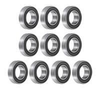 sourcing map 10pcs 689-2RS Bearing 9x17x5mm, Chrome Steel Double Rubber Seals Miniature Bearing, Lubricated Deep Groove Ball Bearings, P6 (ABEC 3)