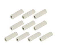 sourcing map 10pcs 6mm Dia Ceramic Tube Insulated Electronic Wire Bundle Heat Insulation Protection Single Bore,9mm x 30mm