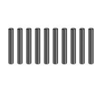 sourcing map 10Pcs 6mm x 40mm Dowel Pins, 304 Stainless Steel Cylindrical Shelf Support Pegs Chamfered End Pin Rod Fasten Elements Metal Shelf Pegs, Black