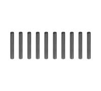 sourcing map 10Pcs 6mm x 45mm Dowel Pins, 304 Stainless Steel Cylindrical Shelf Support Pegs Chamfered End Pin Rod Fasten Elements Metal Shelf Pegs, Black