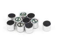 sourcing map 10pcs 6mm x 6mm Surface Mounted Devices Mini MIC Electret Microphone Condenser Pickup